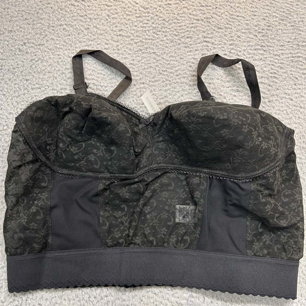 VTG Norvell Bra 42D Longline Bra 2574  Max Support Soft Cup NWOT Old Stock Lace